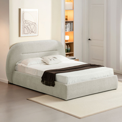 Bedroom Set 160x200– White & Wood Effect