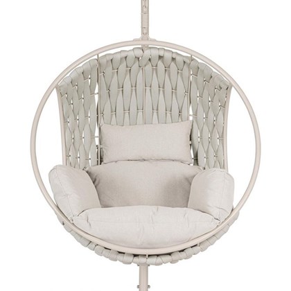 Hang Armchair With Cushion - Beige & Light Grey