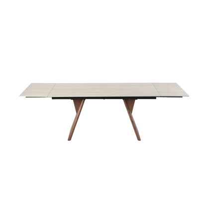Dining Table 12cm Walnut Veneer  matt ceramic