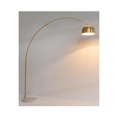 Class Floor Lamp – Gold / Marble White
