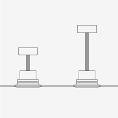 Ceiling Fan  XXL  – Brown & Pine