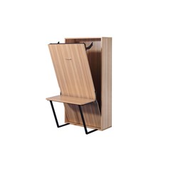 Single Wall Bed with Desk 90x190 cm