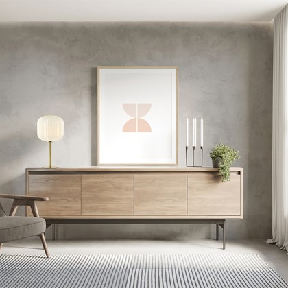 Table Lamp White and Brass