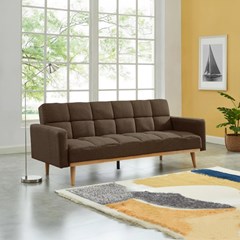 Sofa Bed 3-Seater - Brown