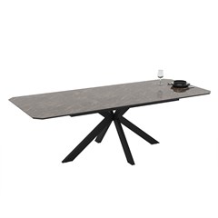 Dining Table Extendable 180-240x100x76cm - High Gloss
