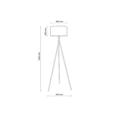 Black Floor Lamp 1Xe27 Black