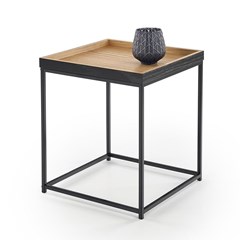 Square Coffee Table - Natural & Black