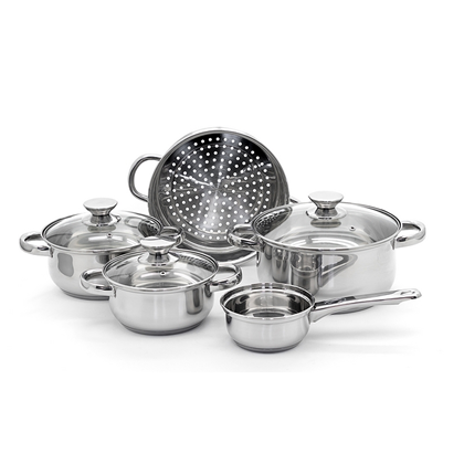 Fascinosa Cookware Set Stainless Steel 8 pcs