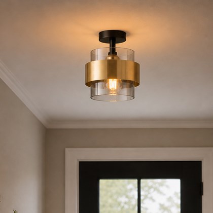 Midnight Brass Ceiling Light