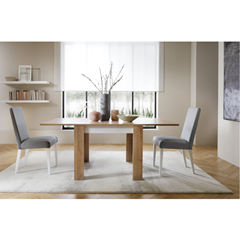 Extendable Table 90-180 – Riviera Oak Light & White
