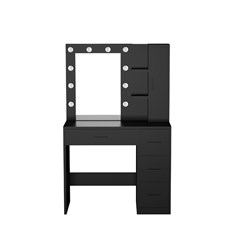 Vanity Table Black 90X45X140cm