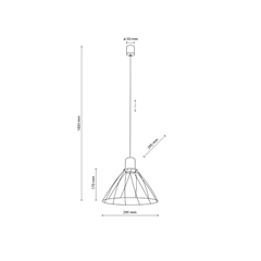 Black Loft Pendant Light E27