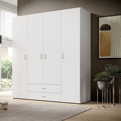 Wardrobe Cabinet - White