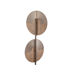 Wood Floor Lamp – Oak & White