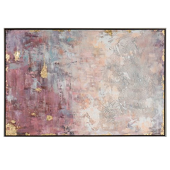 Abstract in Rose and Gold Acryl Painting 82X122 cm