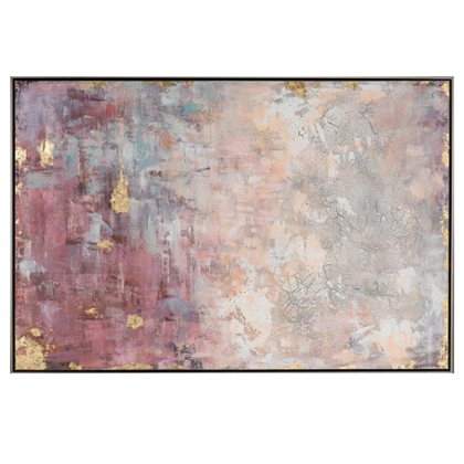 Abstract in Rose and Gold Acryl Painting 82X122 cm