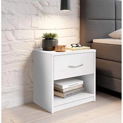Bedside Cabinet - White