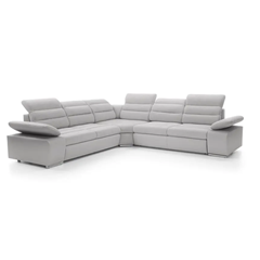 Corner Sofa Bed with Chaise Left – Light Grey