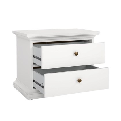 Paris Bedside Table with 2 Drawers