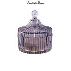 Bohemian Scented Glass Candle PurpleH12.3cm M12