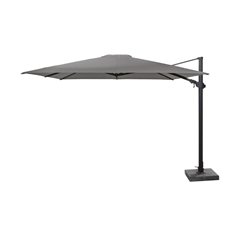 Premium Side Pole Umbrella 300x300cm – Anthracite & Charcoal