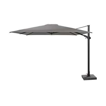 Premium Side Pole Umbrella 300x300cm – Anthracite & Charcoal