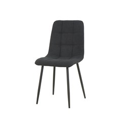 Dining Chair Microfiber Black