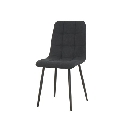 Dining Chair Microfiber Black