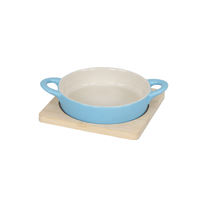 Mini Ceramic Casserole Blue 12cm