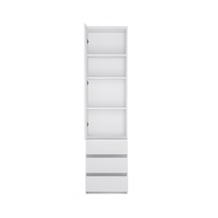 Linen Cabinet 1Door 3Shelves – Alpine White