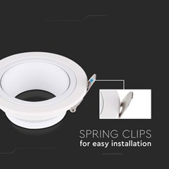 Spotlight Fittings Iron & PC White colour