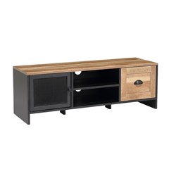 TV Stand - Black & Chesnut