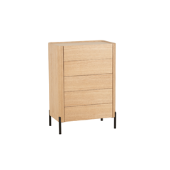 Chest of 5 Drawers – Black Veneer