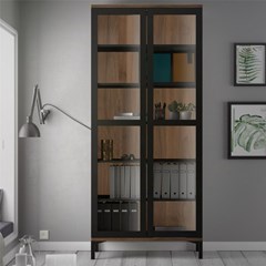 Roomers China Cabinet 2 Doors Black