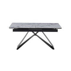 Grey and Black Extendable Dining Table