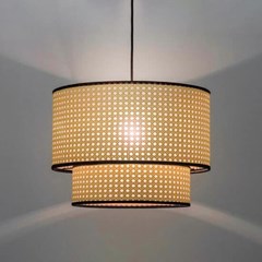 Rattan Dual Layer Pendant Lamp