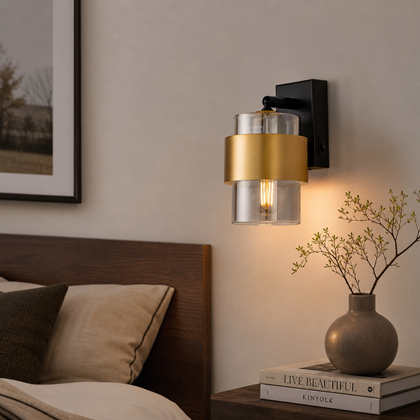 Midnight Brass - Wall Light