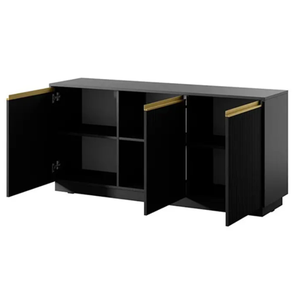 Sideboard 3 Doors - Black