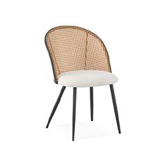 Chair Rattenback – Iron Black Legs