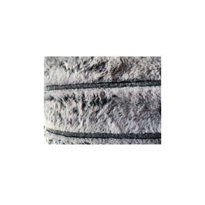 Cushion Imitation Fur – Dark Grey Stripe 40x40cm