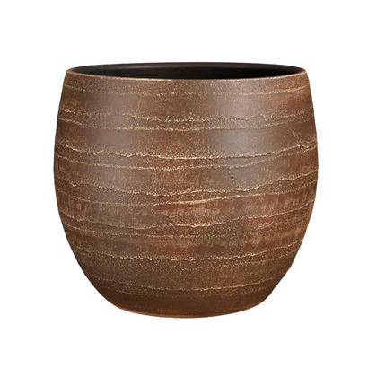 Alentejo Pot Round Brown - H32xd36cm