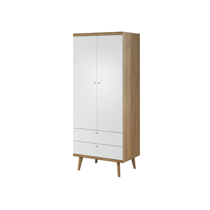 Cabinet 80 – Riviera Oak & White