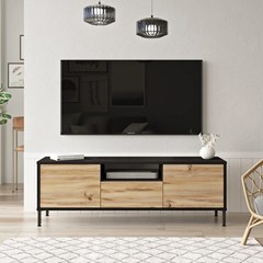 Tv Unit - Oak Wotan & Black