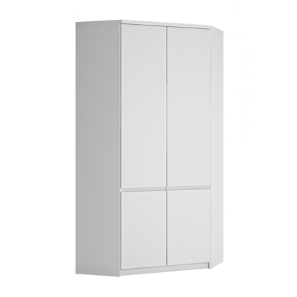 Corner Wardrobe 2Doors – Alpine White