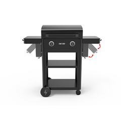 2 Burner Electrical Grill – Black