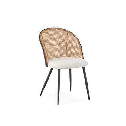 Chair Rattenback – Iron Black Legs