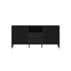 TV Stand Black - 2 Doors - 2 Drawers