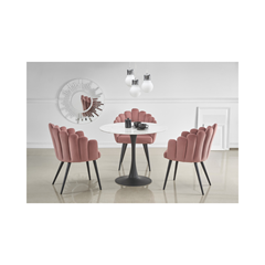 Ambrosio Table – Black & Marble