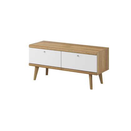 TV Unit 2 Doors – Riviera Oak & White