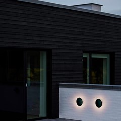 Black Plastic Wall Light - 3000K - 3W